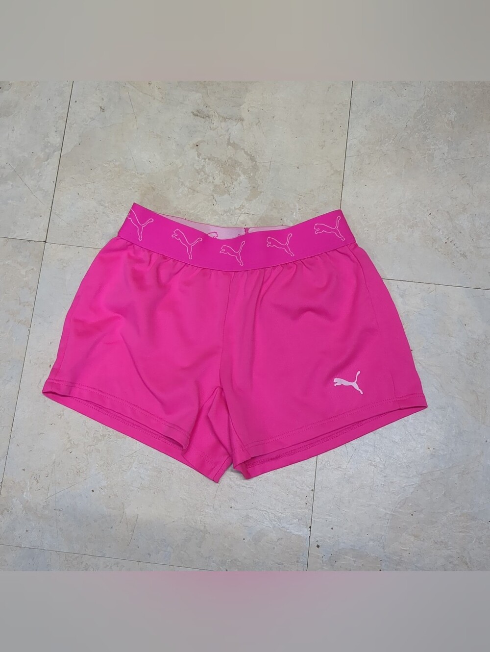 Puma Hot Pink Athletic Shorts Girls Size Extra Small 5-6